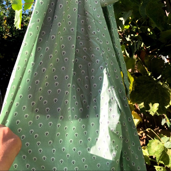 Purple Snow matcha, shirred, ruffle-strap jumpsuit - Picture 8 of 9